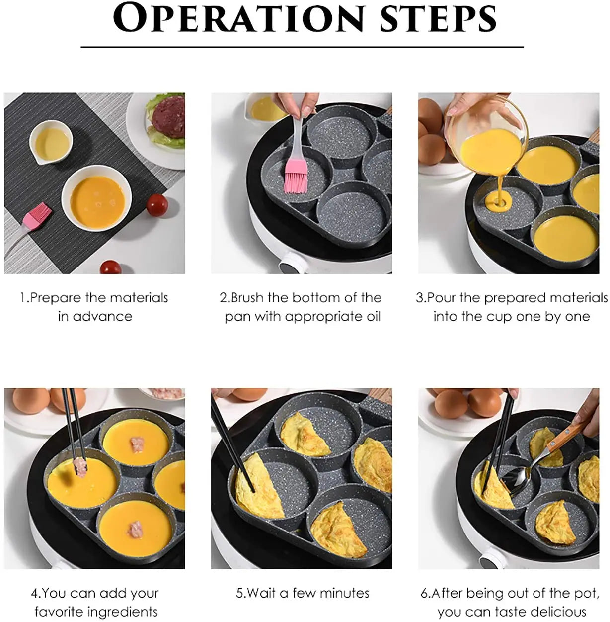 Multi-sectional Non-stick Pan