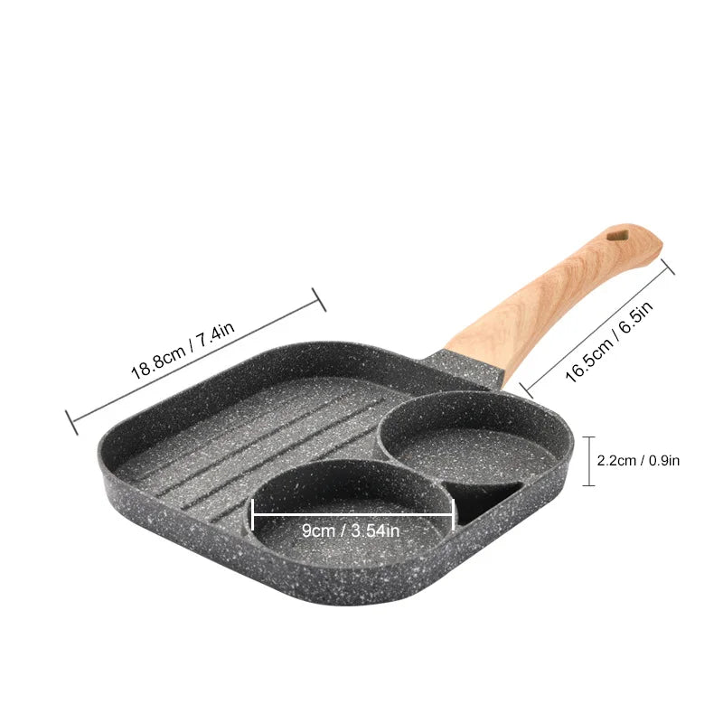 Multi-sectional Non-stick Pan